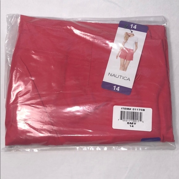 New Womens Nautica Coral Pink Shorts - Picture 7 of 13